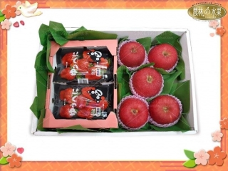 《此項水果禮盒-已售完-請回首頁選購》春日莓果 203 日本空運進口草莓＋日本青森富士蘋果 輕盈香氛 經典高級水果禮盒